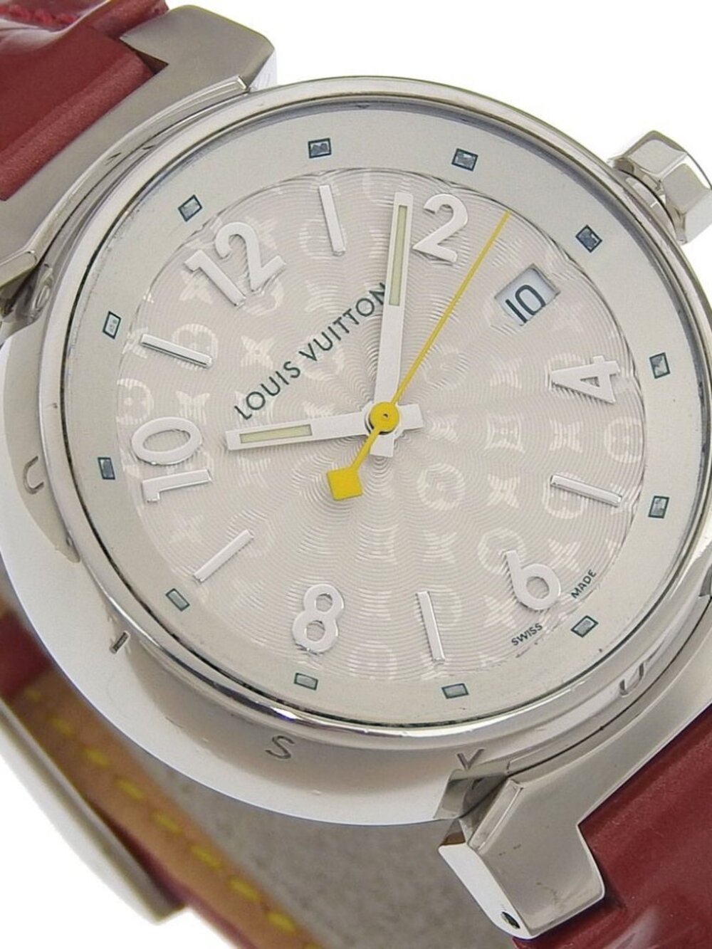 LOUIS VUITTON Tambour Hologram Watches Q1313 Date SilverDial Stainless Ste... - Picture 12 of 15
